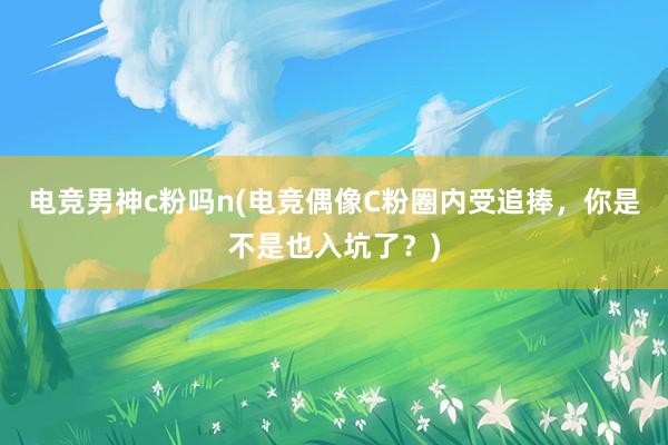 电竞男神c粉吗n(电竞偶像C粉圈内受追捧，你是不是也入坑了？)