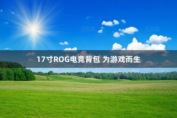 17寸ROG电竞背包 为游戏而生