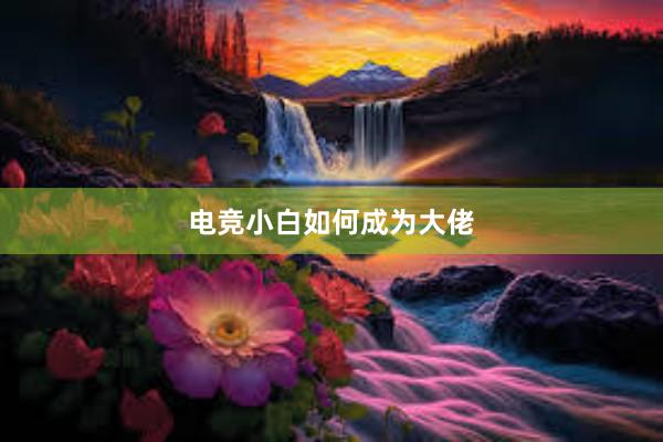 电竞小白如何成为大佬