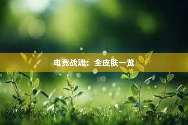 电竞战魂：全皮肤一览