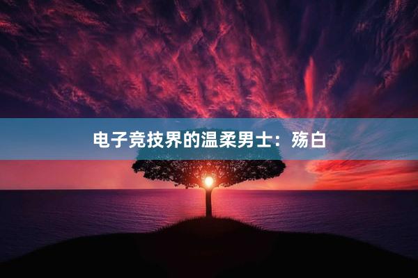 电子竞技界的温柔男士：殇白