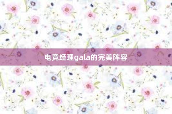 电竞经理gala的完美阵容